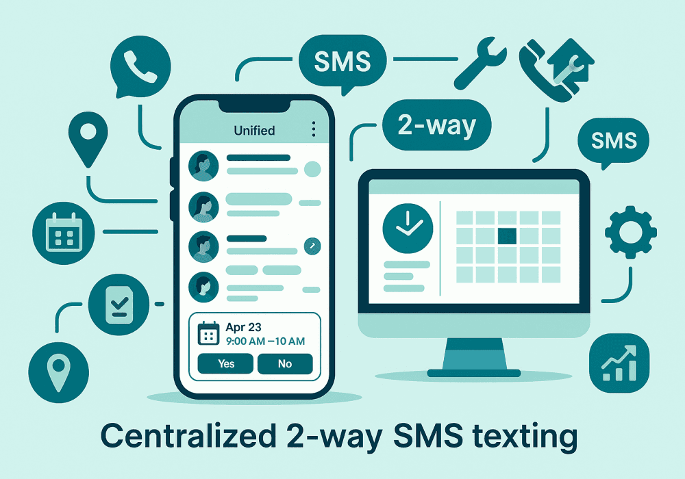Centralized 2-Way Texting for Contractors: How Toolsey Turns Conversations into Jobs