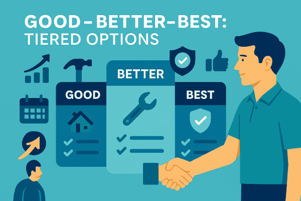 Good–Better–Best: How Tiered Options Drive Revenue in Home Services